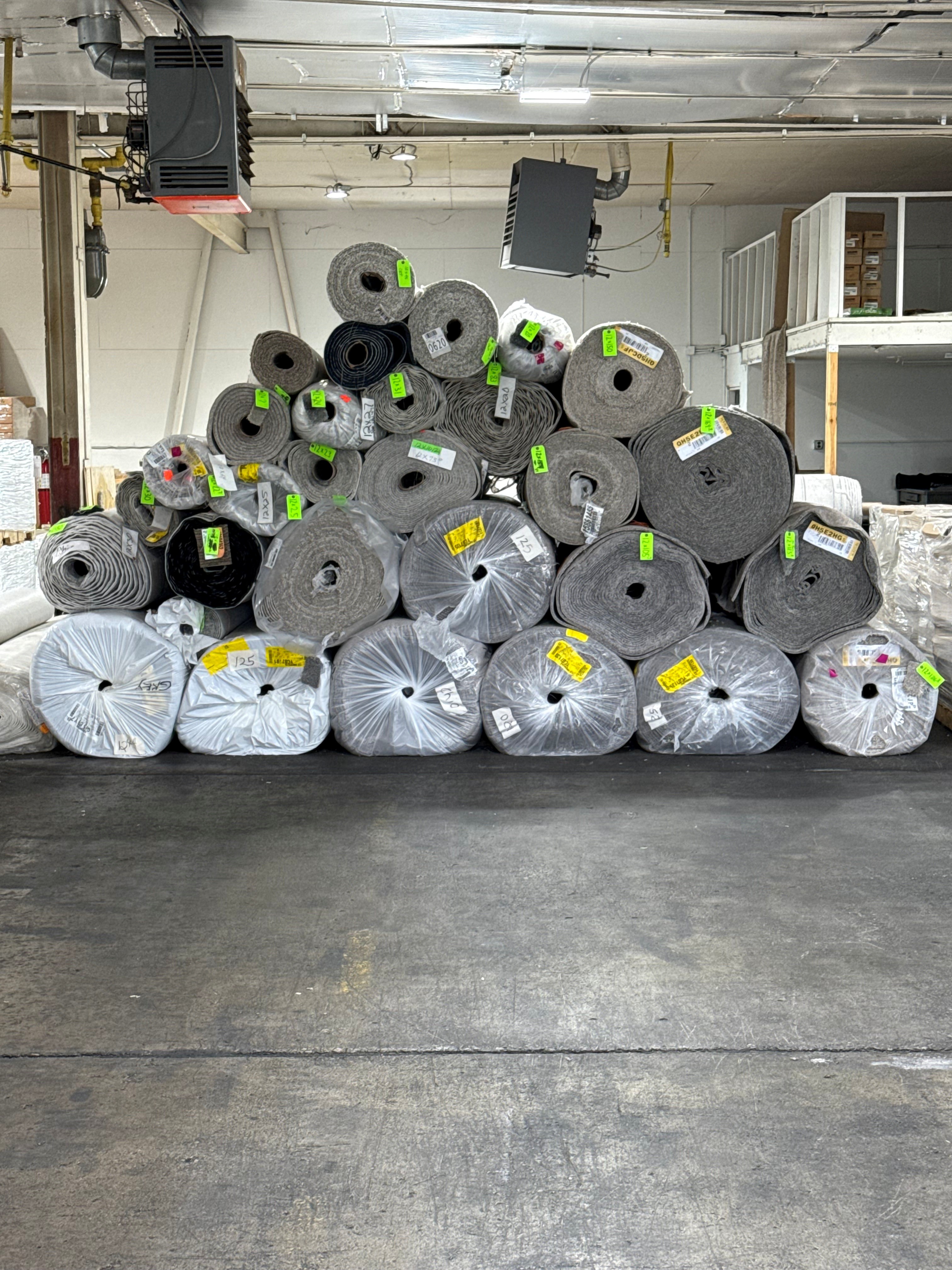Multiple carpet rolls in stock